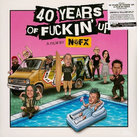 NOFX - OST 40 Years Of Fuckin' Up Green-Yellow Vinyl Edition - Vinyl LP .jpg
