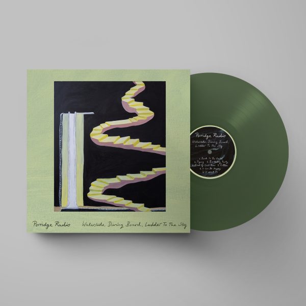 Porridge Radio – Waterslide_Mockup LP green